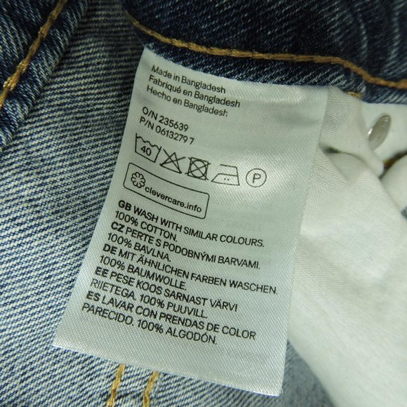 New Booty Fit High Waist Jeans embroidered side distressed size 6 Divided H&M - Picture 14 of 14